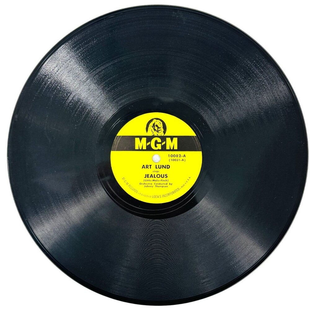 Art Lund Jealous / -And Mimi 10in Shellac 78 RPM MGM 10082